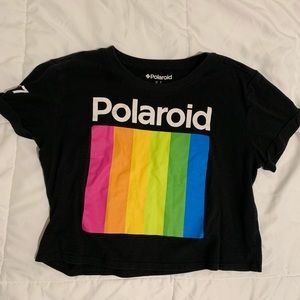 POLAROID RAINBOW GRAPHIC CROP